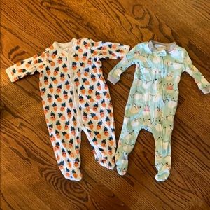 premium 0-3m pajamas! Roller Rabbit / Pottery Barn